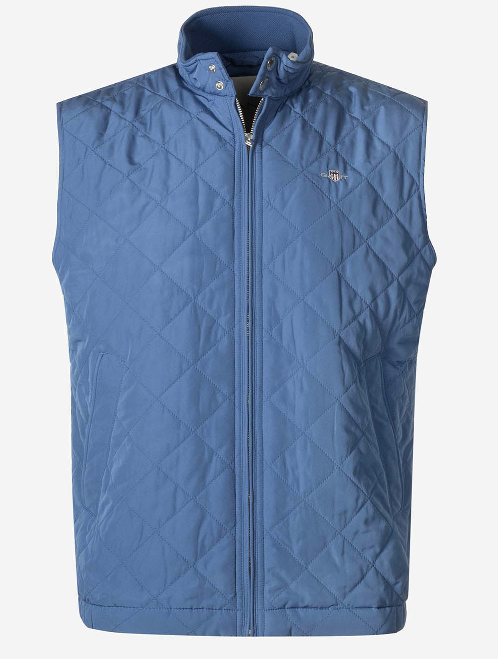Quilted Windcheater Vest Vintage Blue