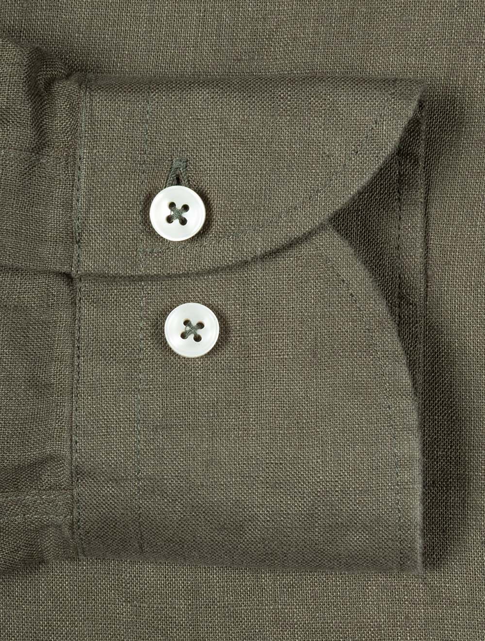 Seaside Linen Shirt Olive