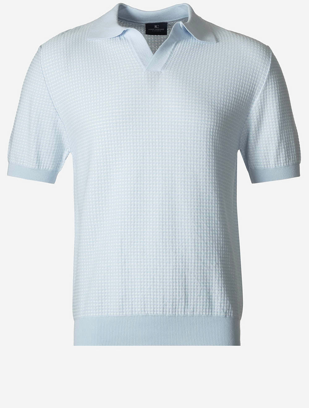 Revere Short Sleeve Polo Light Blue