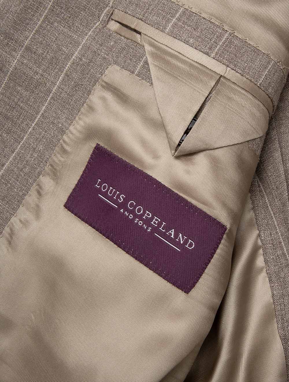 Stripe 2-Piece Suit Brown