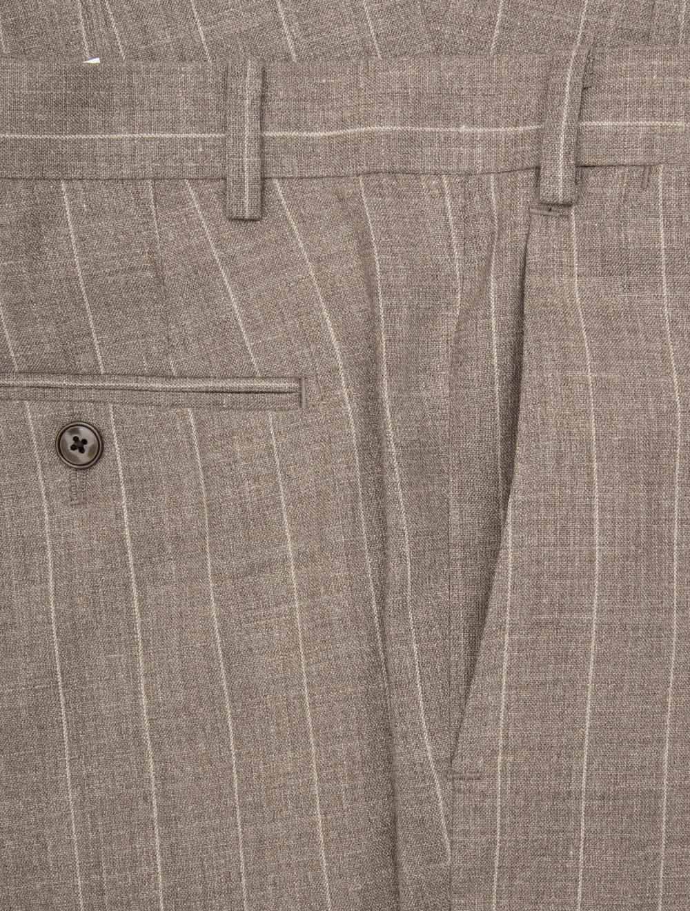 Stripe 2-Piece Suit Brown