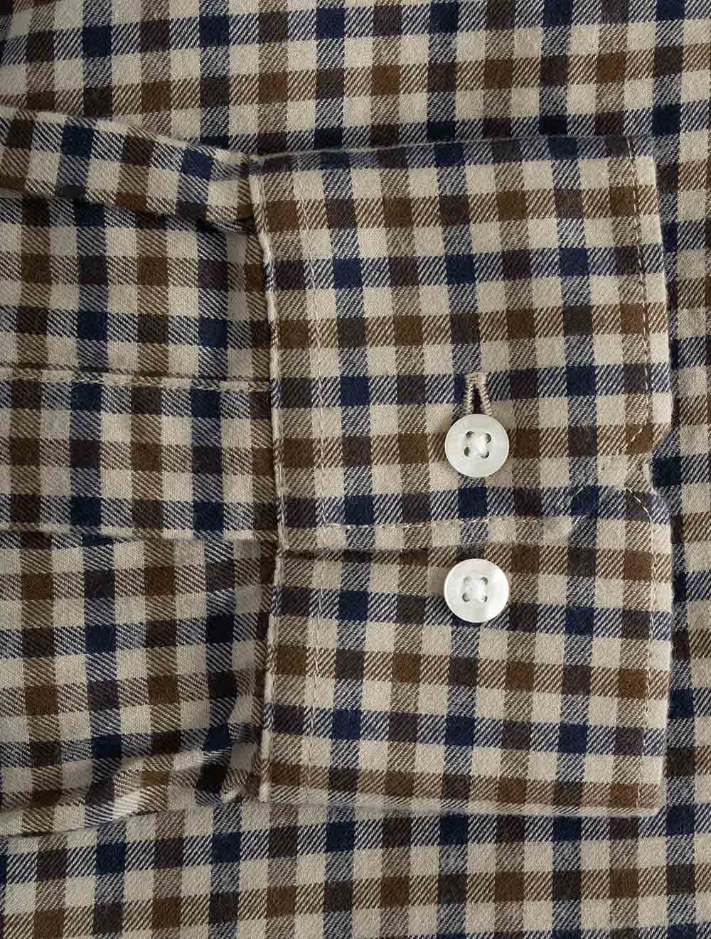 Finkle Tailored Shirt Dark Sand