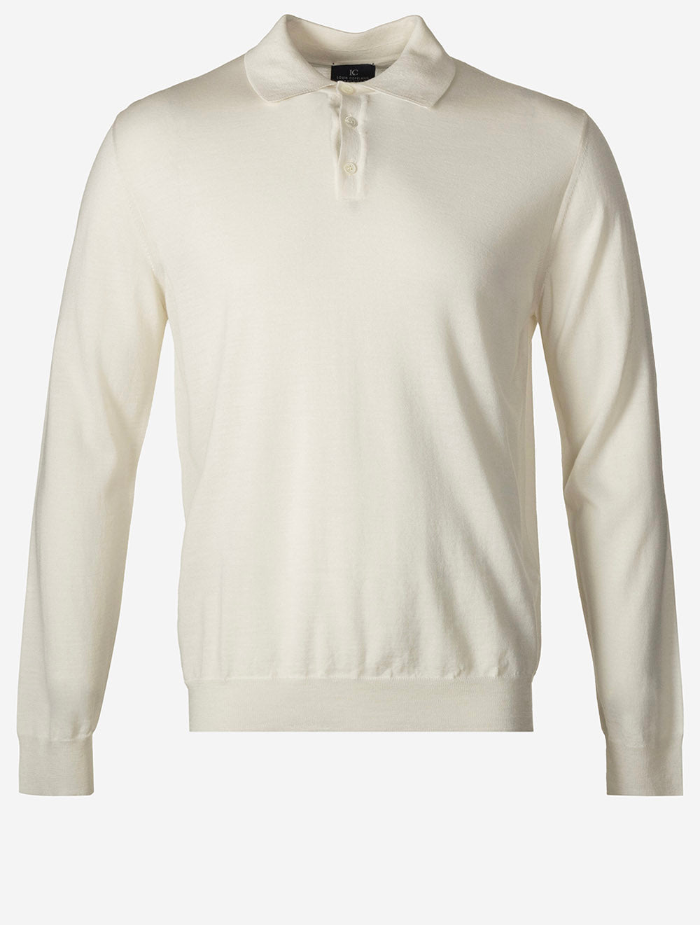 Long Sleeve Tennis Polo Cream