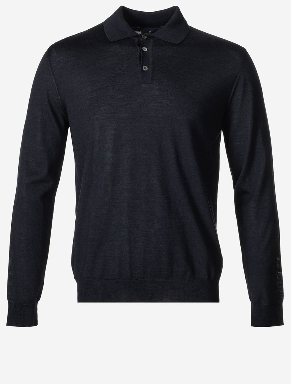 Long Sleeve Tennis Polo Navy