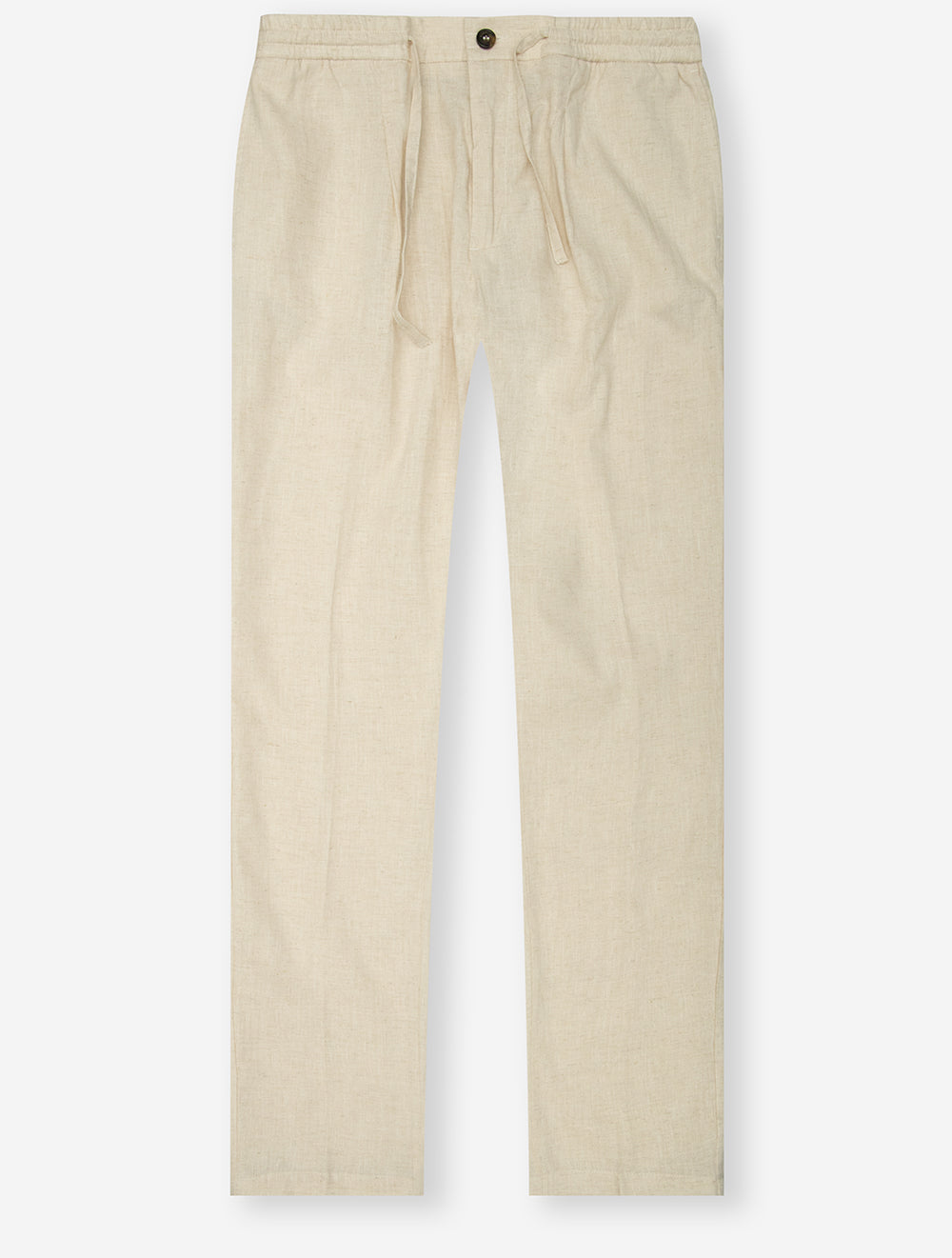 Casual Linen Trousers Beige