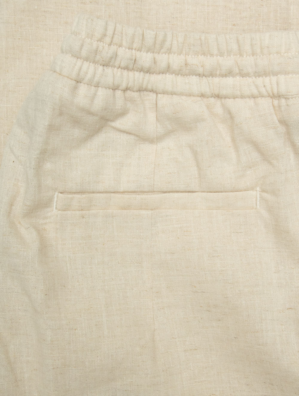 Casual Linen Trousers Beige