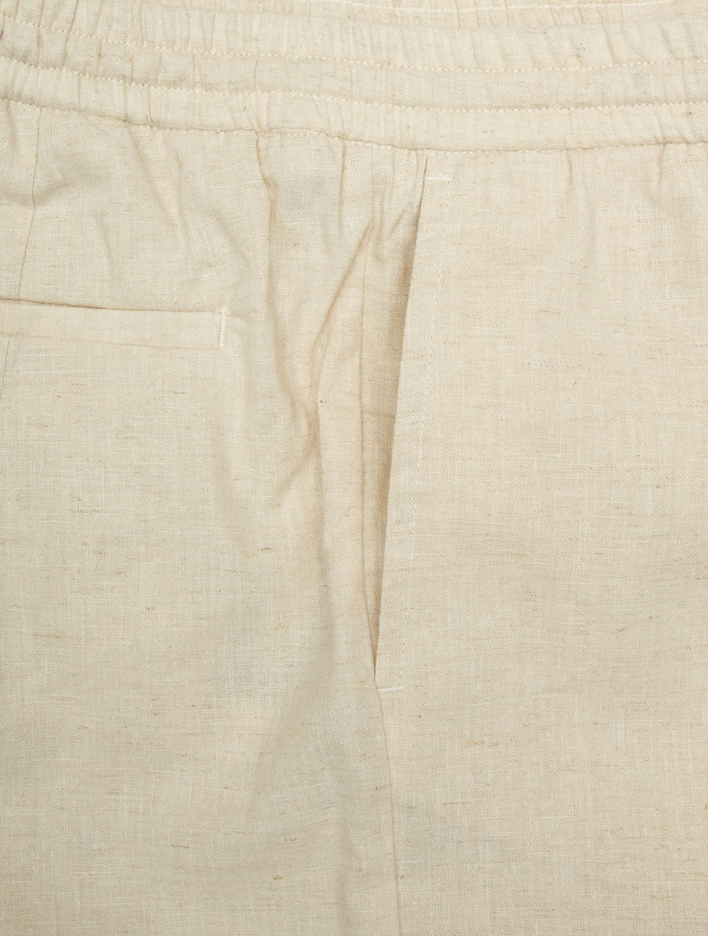 Casual Linen Trousers Beige