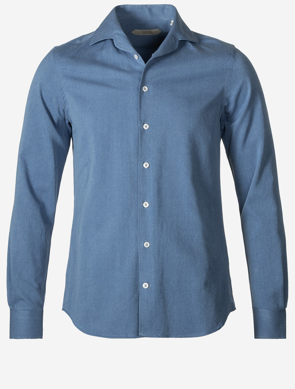 Casual Denim Shirt Muted Blue