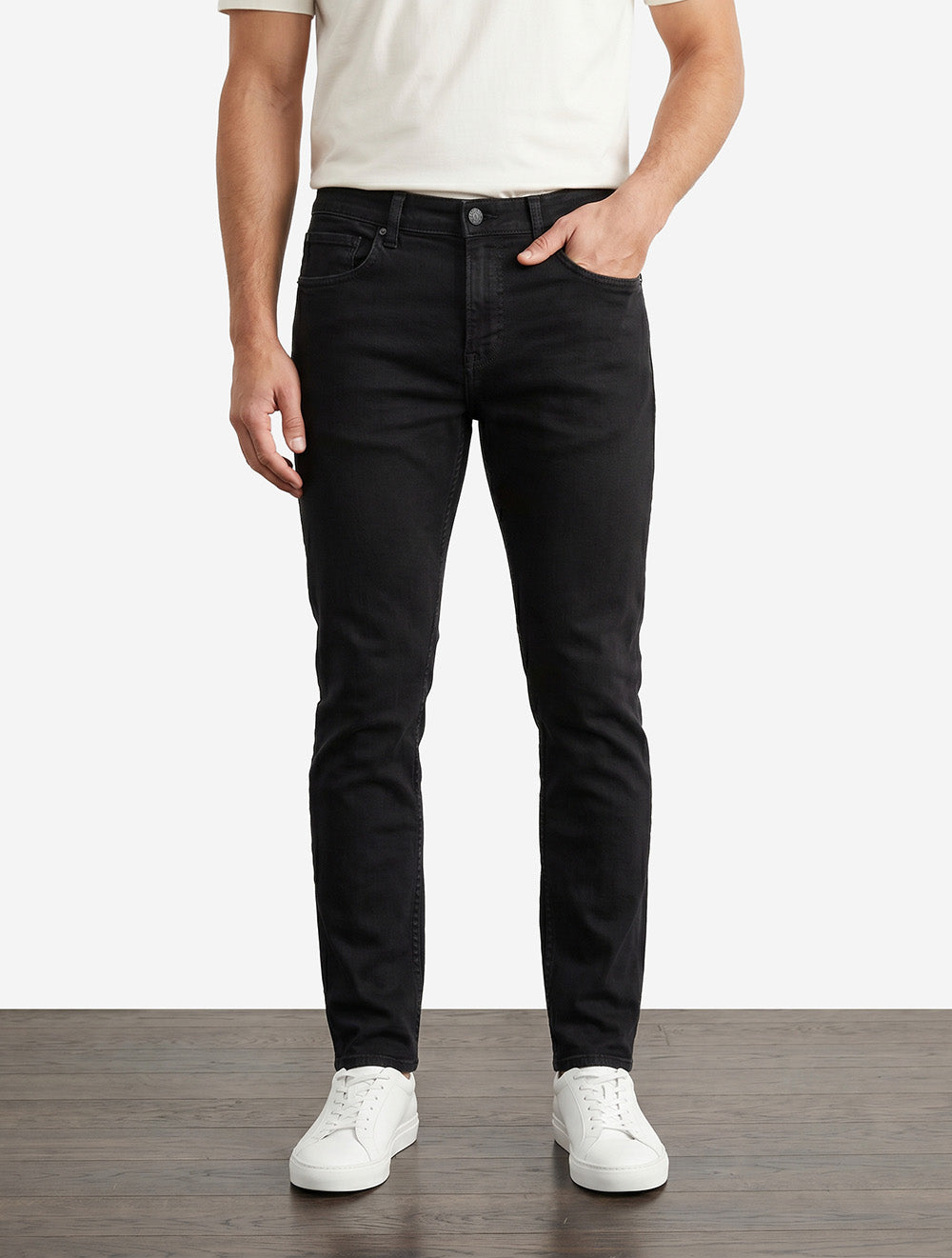 Slimmy Tapered Luxe Performance Plus Jeans Black