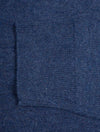 Classic Cotton V Neck Dark Jeansblue Melange