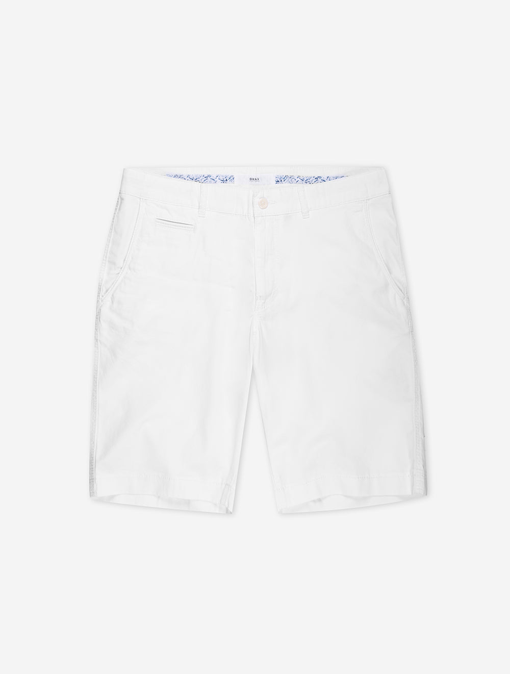 Brax White Bari Cotton Short MI