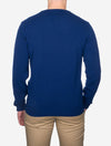 Superfine Lambswool V Neck College Blue