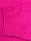 Superfine Lambswool Half Zip Pink Fuchsia