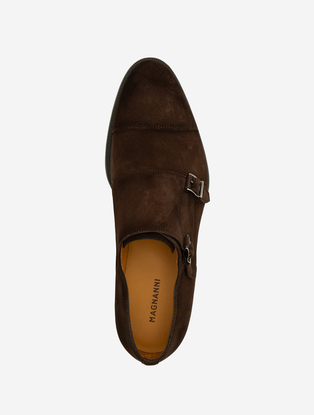 Double Monk Suede Shoes Cacao