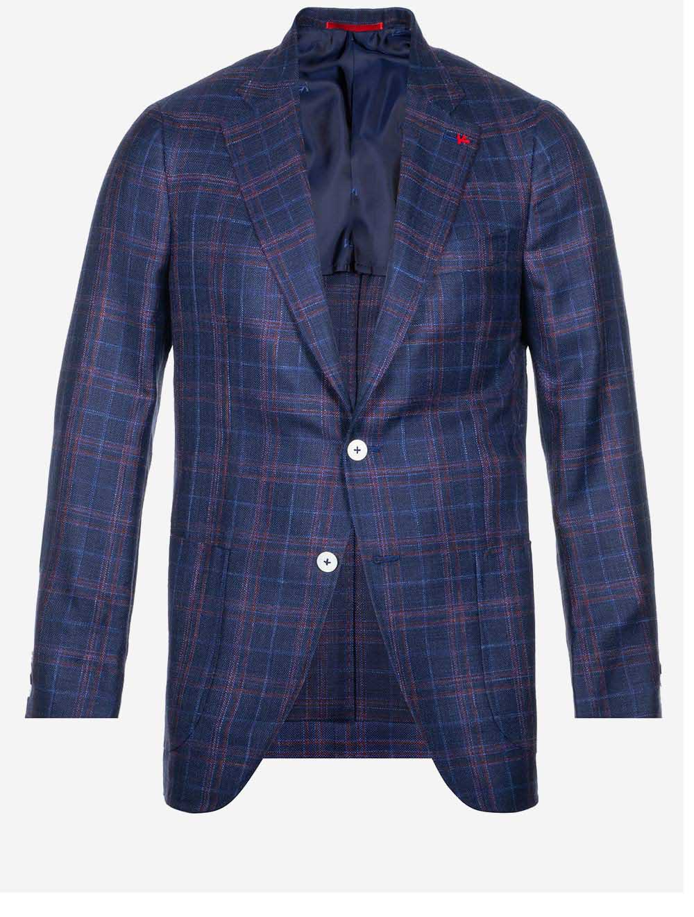 Veste de sport à carreaux Galles Bleu
