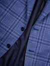Galles Over Check Sports Jacket Blue