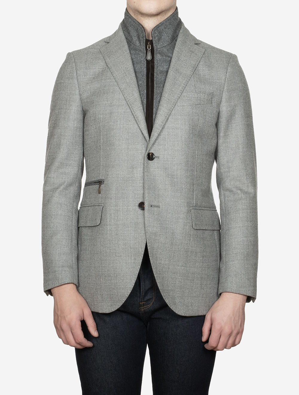 Lubiam Master Travel With Insert Jacket Grey AI1