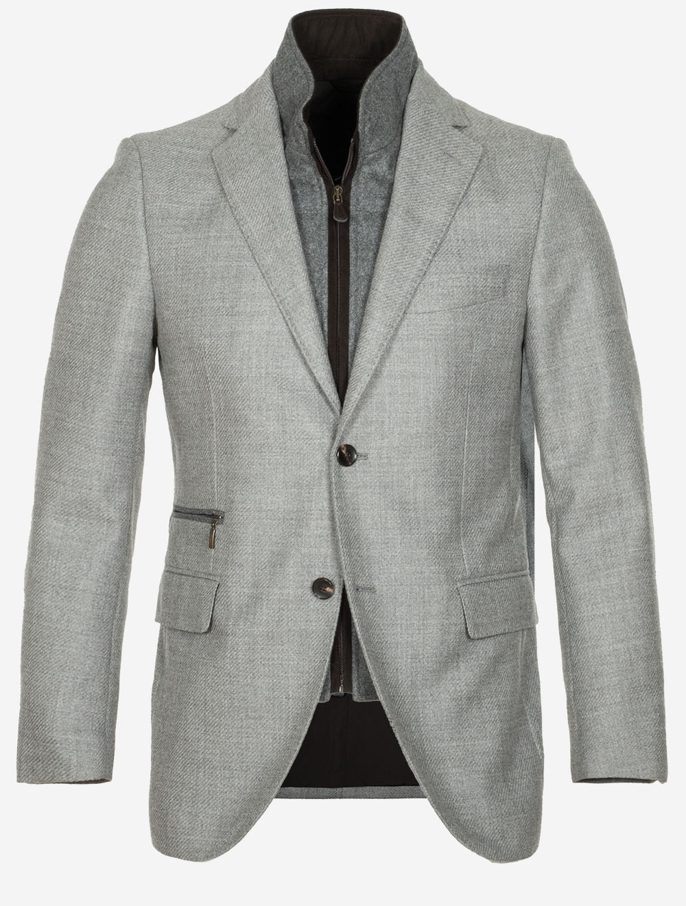 Lubiam Master Travel With Insert Jacket Grey MI