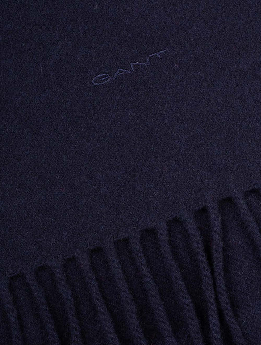 GANT Unisex Wool Scarf Evening Blue