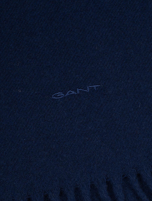 GANT Unisex Wool Scarf College Blue
