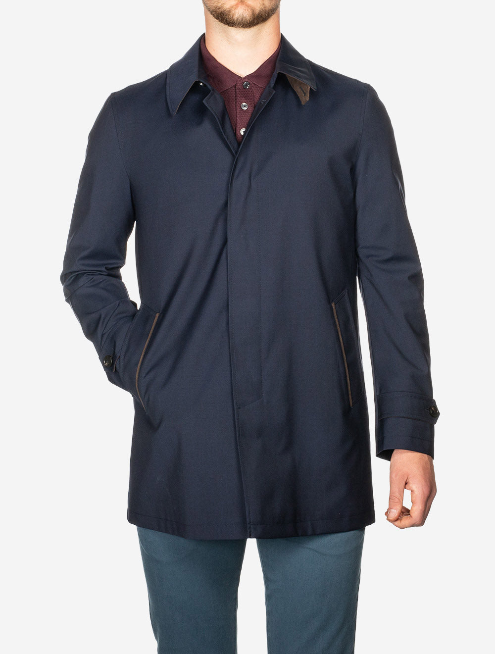 Eros City Regenmantel Marineblau 