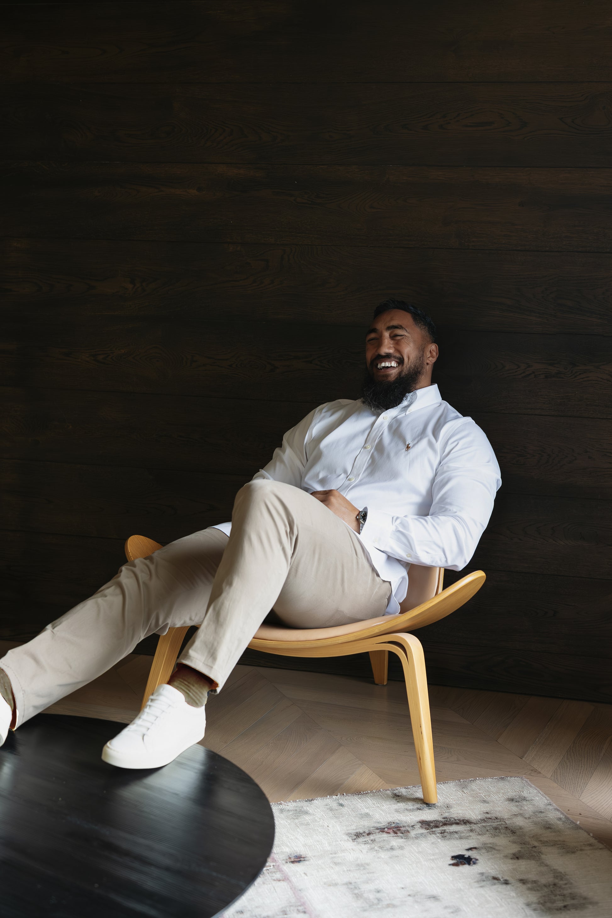 Louis Copeland Cotton Trouser Beige AI1