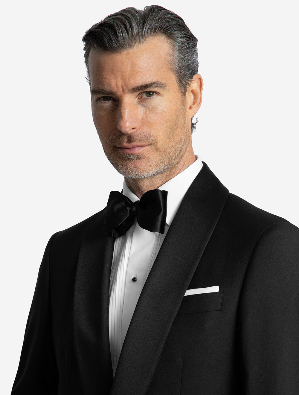 Shawl Lapel Dress Suit Black