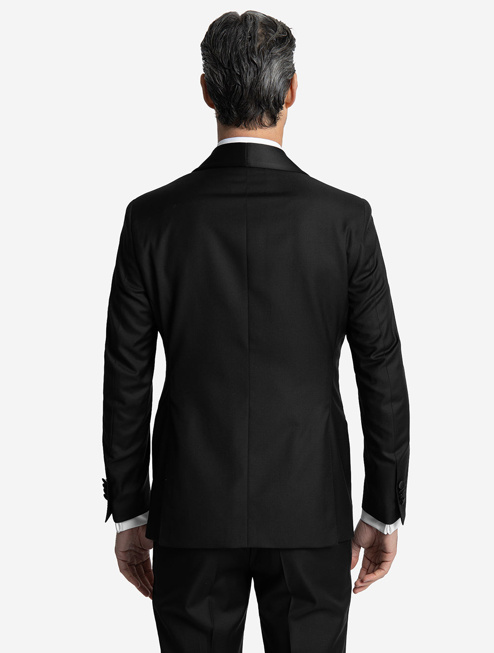 Shawl Lapel Dress Suit Black