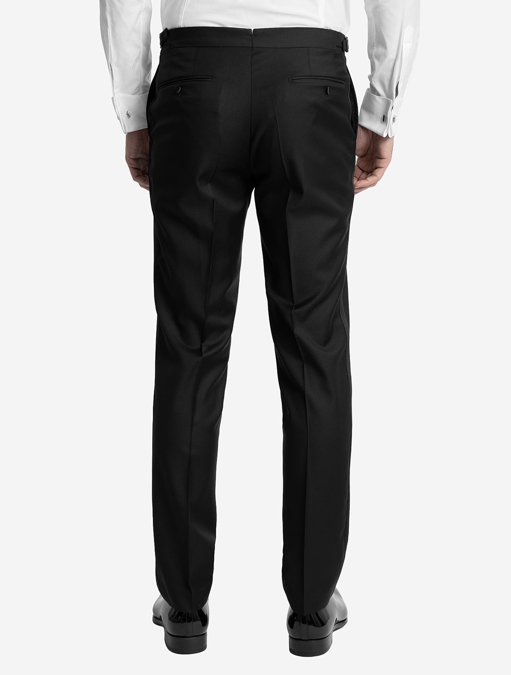 Shawl Lapel Dress Suit Black