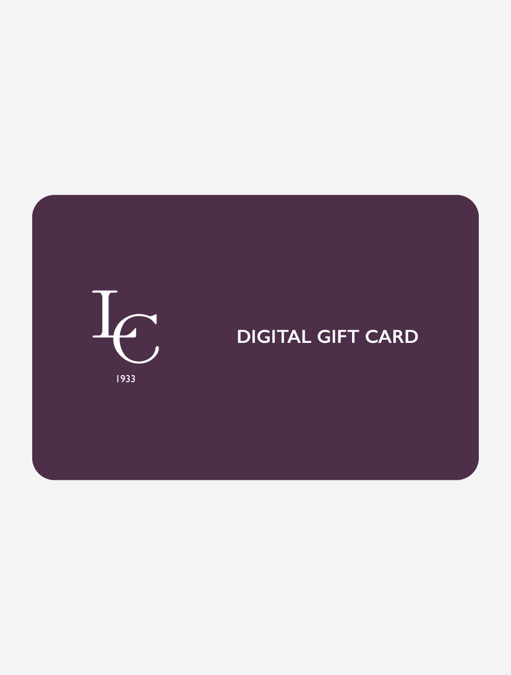 Louis Copeland Digital Gift Card Personalised Gifts Now in Louis Copeland & Sons