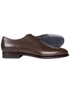 Derby With Plain Tip Shoe Brown