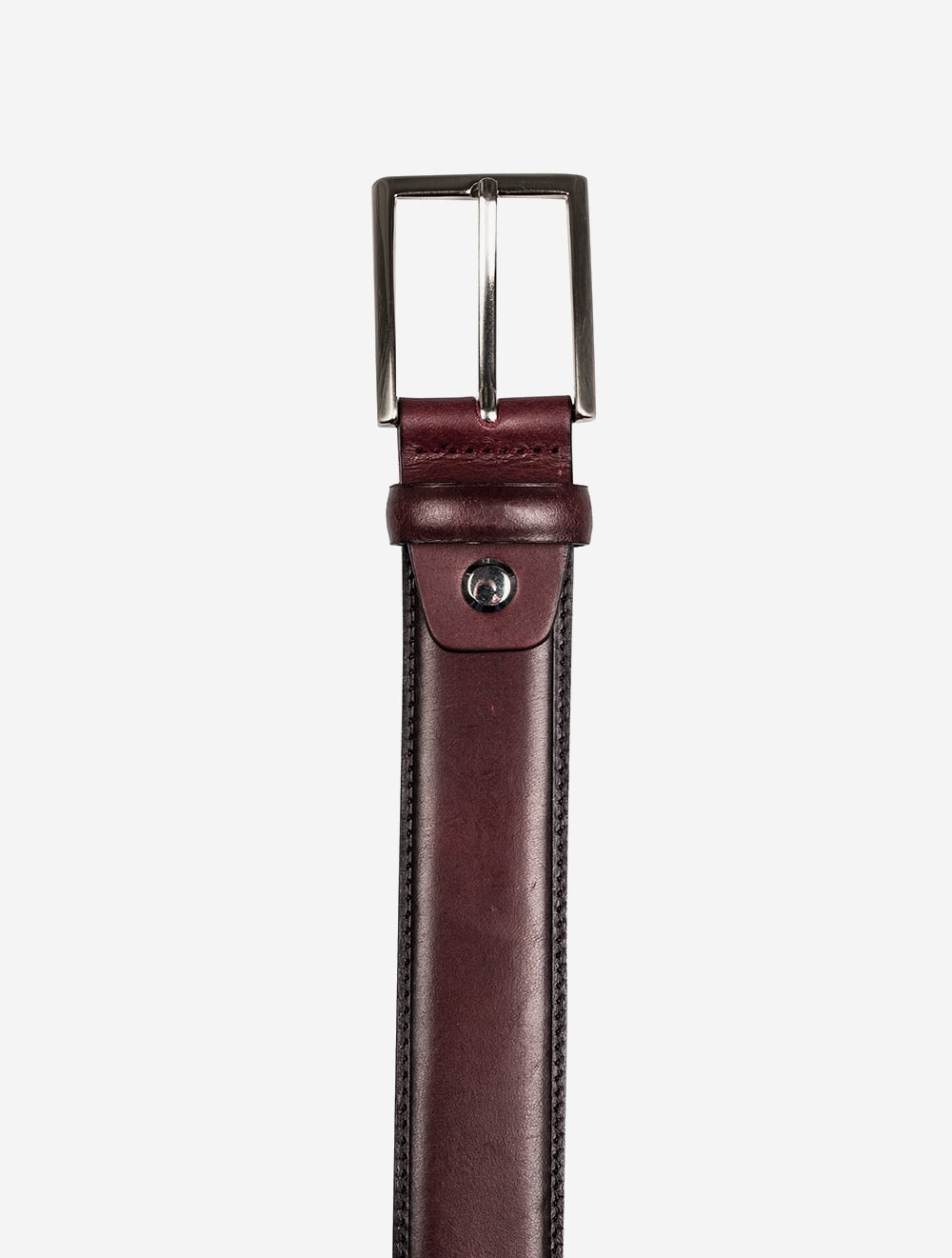 Leather Belt Burgundy