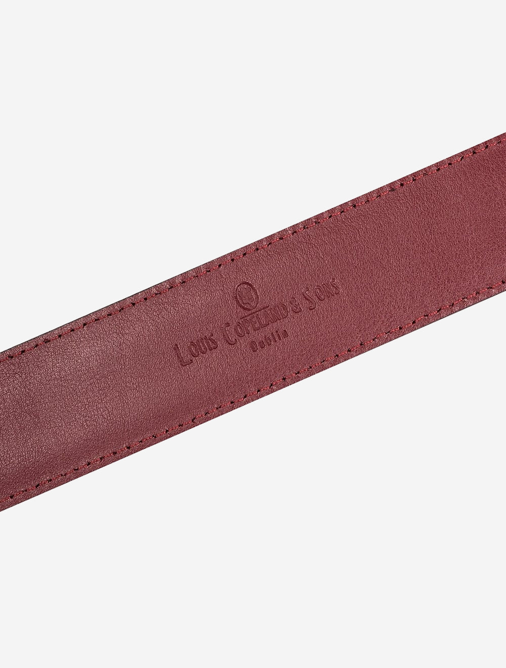 Leather Belt Burgundy