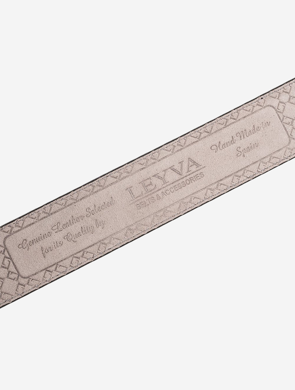Textured Leather Belt Brown