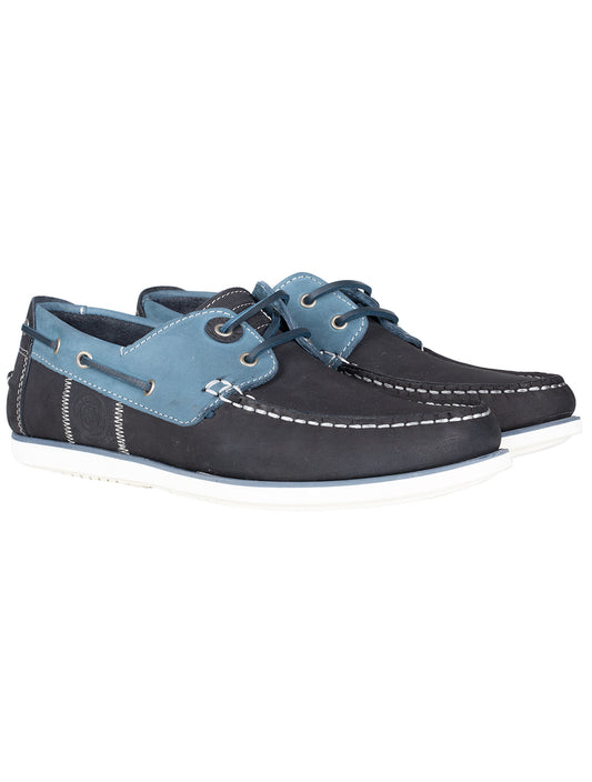 BARBOUR Wake Boat Shoes Navy