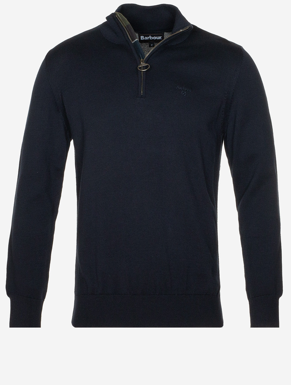 Barbour Pima Cotton Half Zip Navy MI