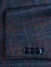 Red/Blue Subtle Check Sports Jacket Navy