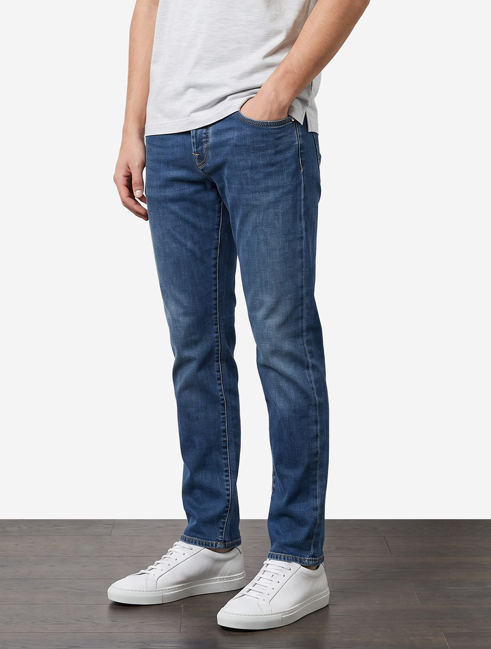 Nick Slim Fit 5-Pocket Jean Light Blue