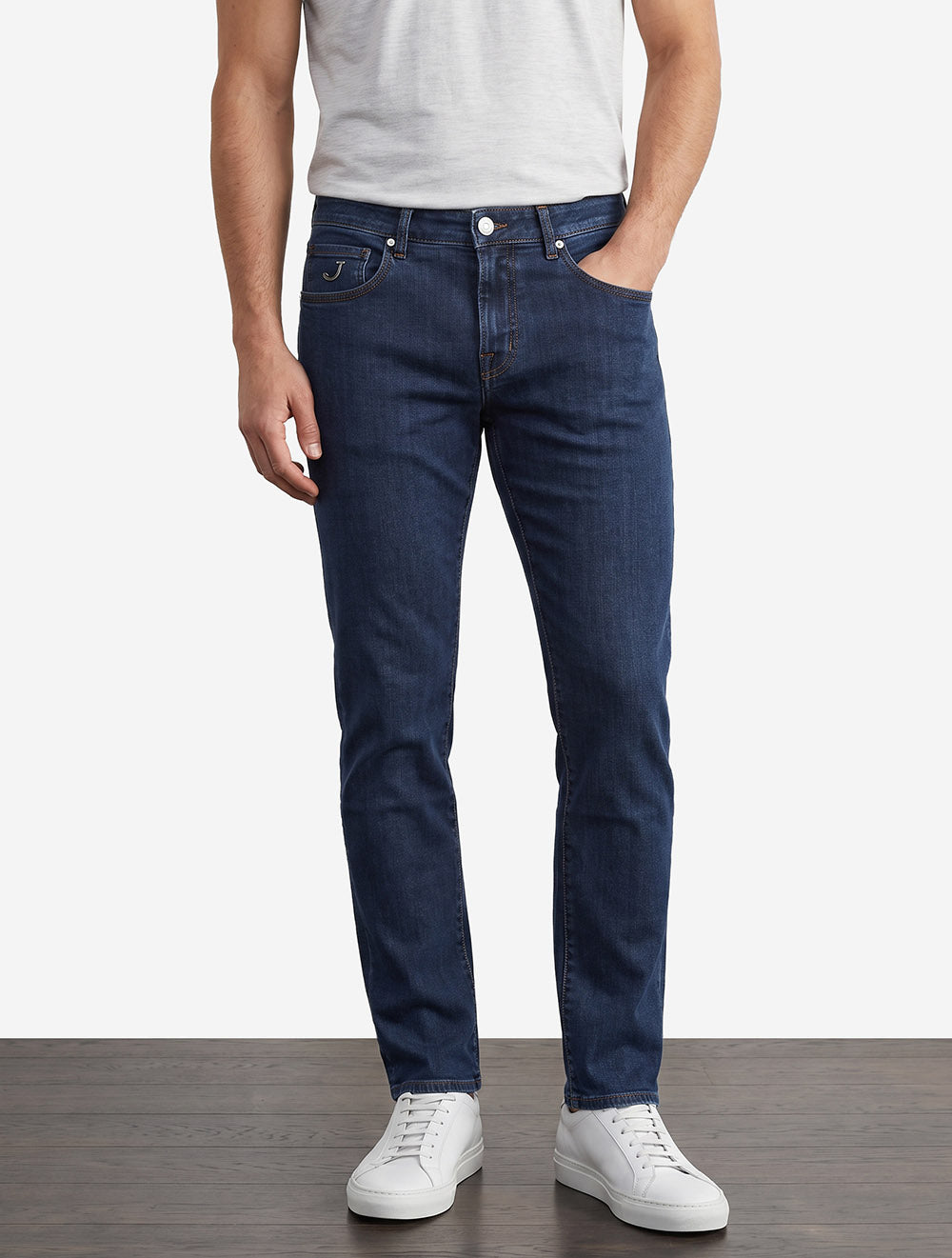 Nick Slim Fit F1 Badge Jean Blue