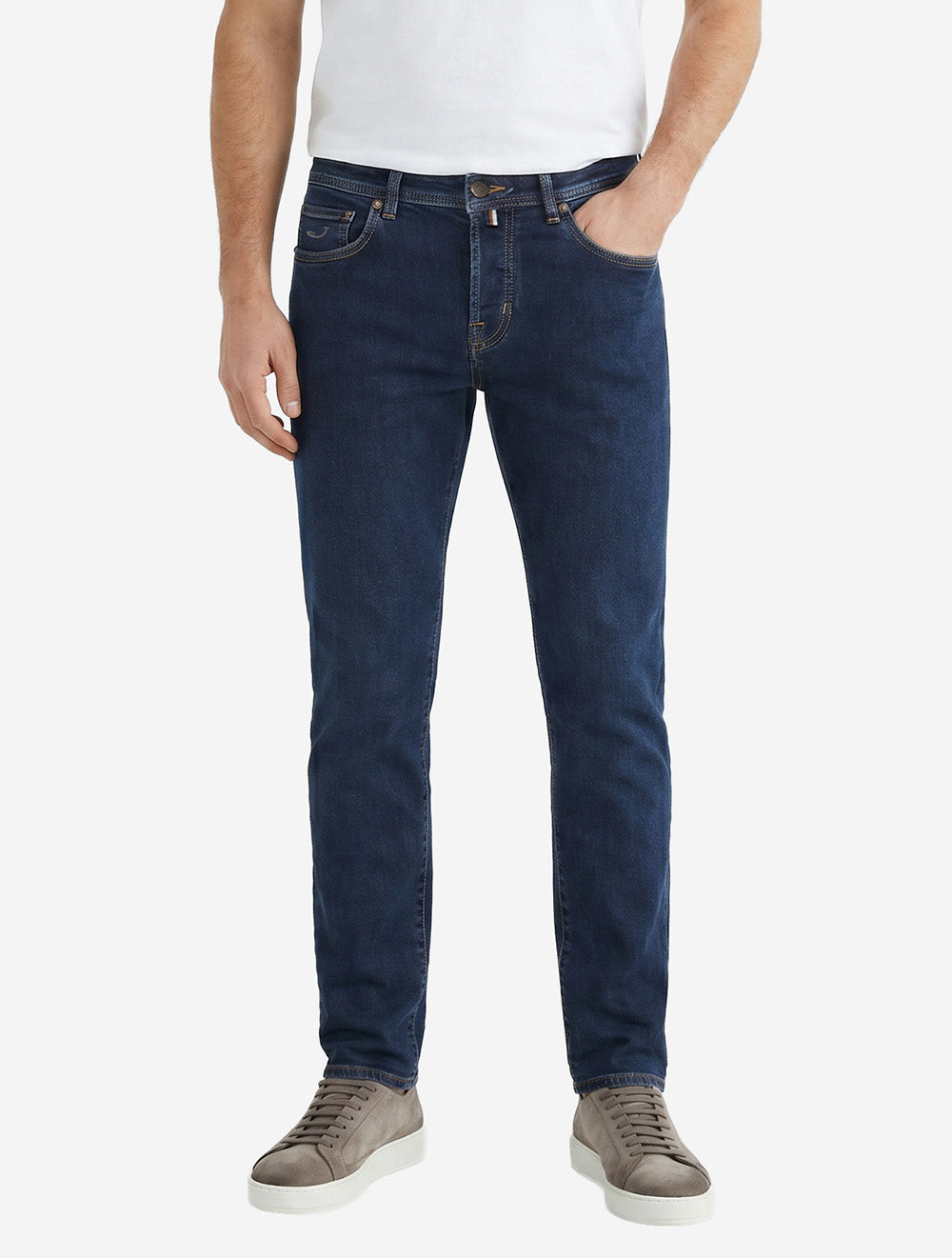 Nick Brown Circle Badge Jean Navy