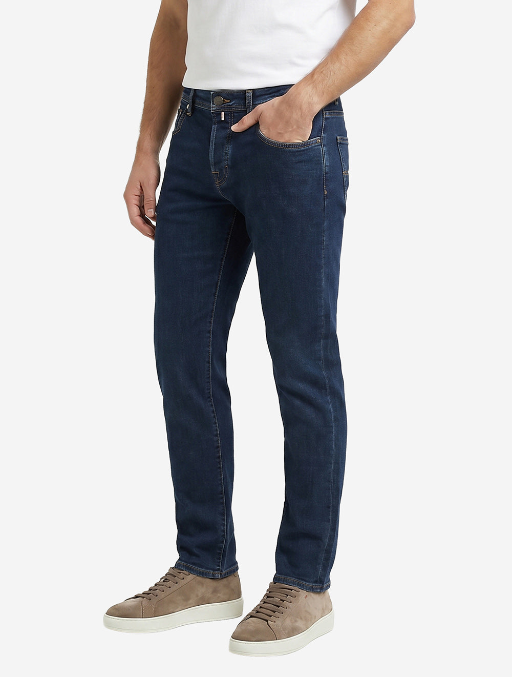 Nick Brown Circle Badge Jean Navy