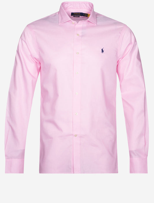 RALPH LAUREN Textured Slim Shirt Pink