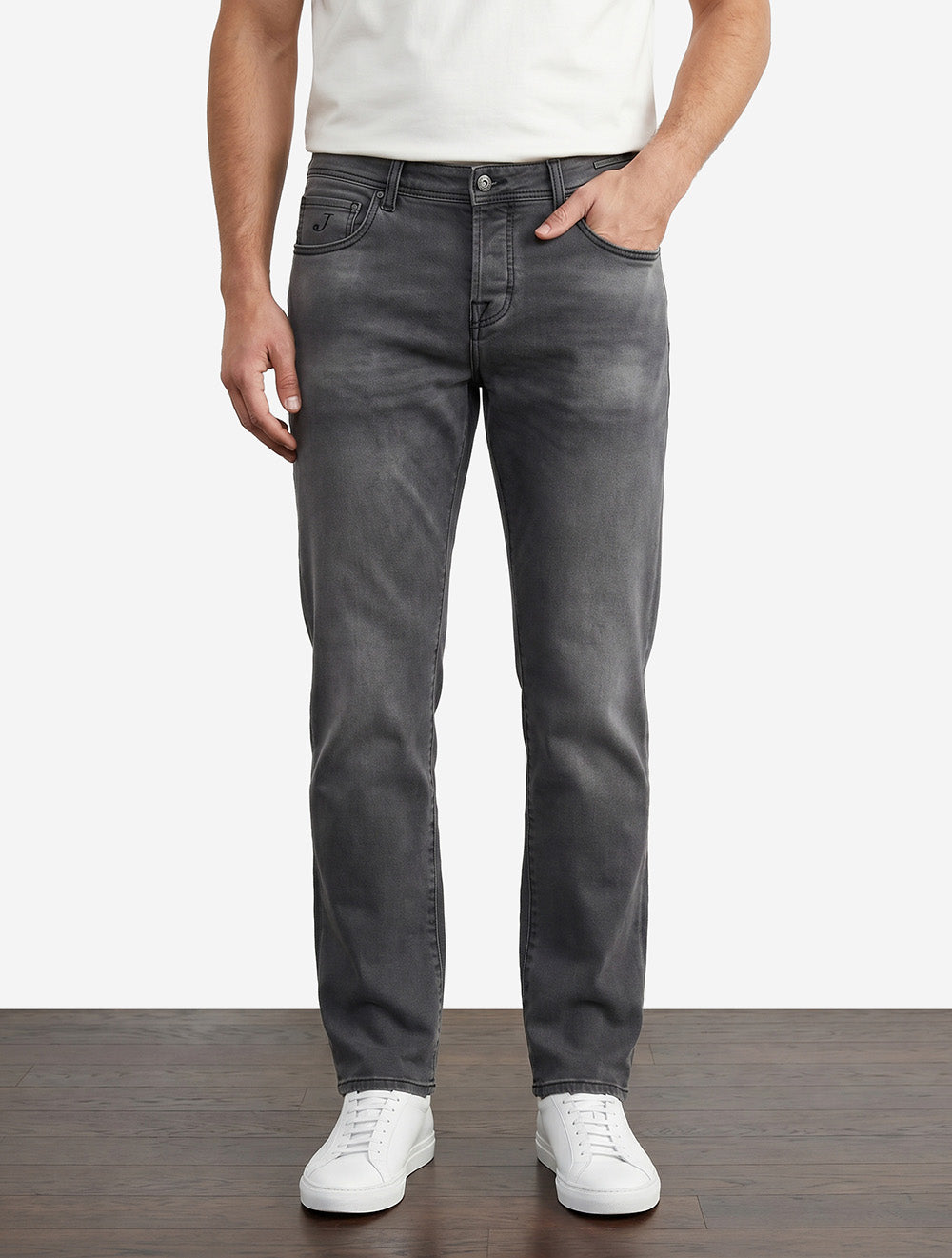 Nick 5 Pocket Slim Jeans Grey