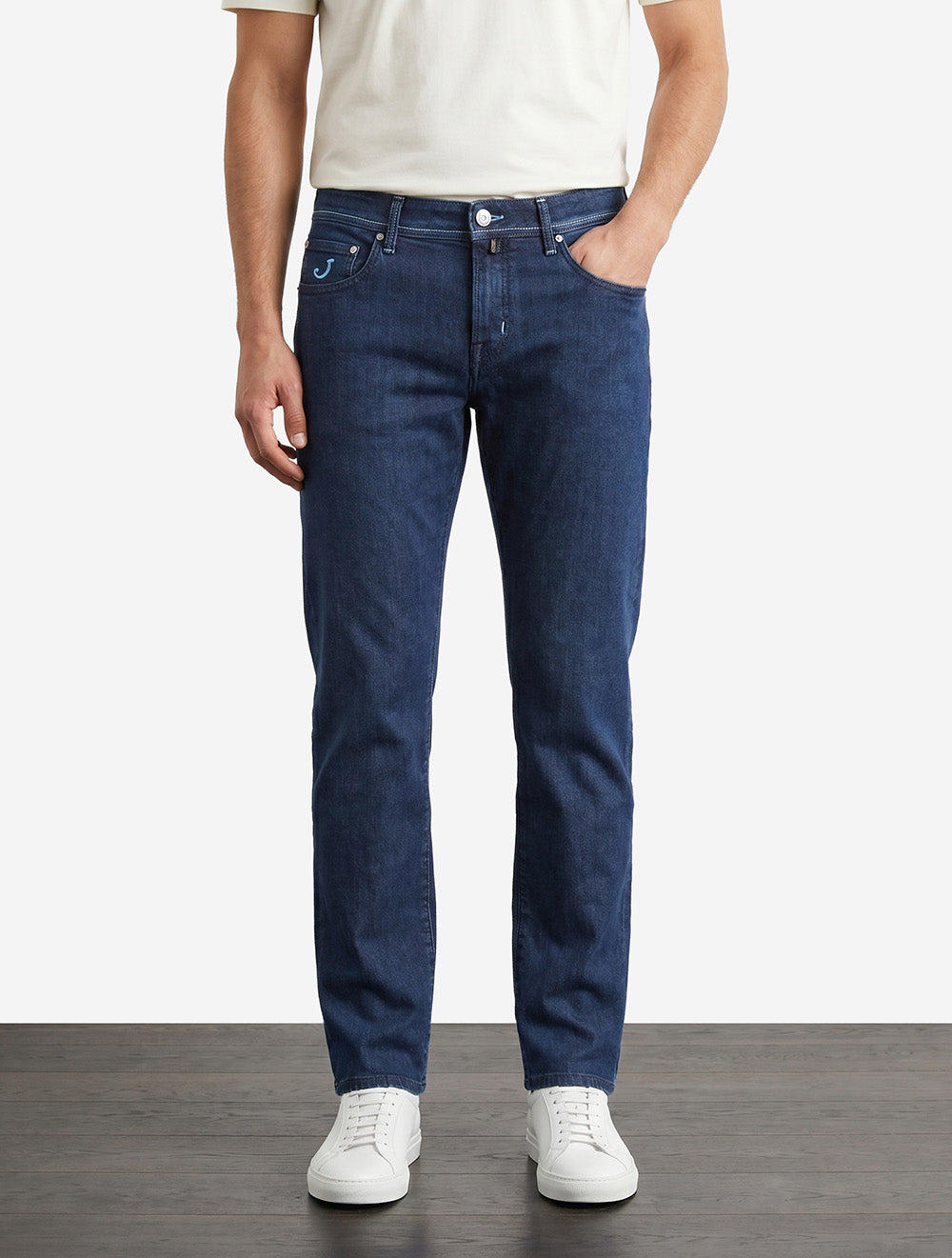Nick Slim Fit Denim DE Badge Jeans Navy