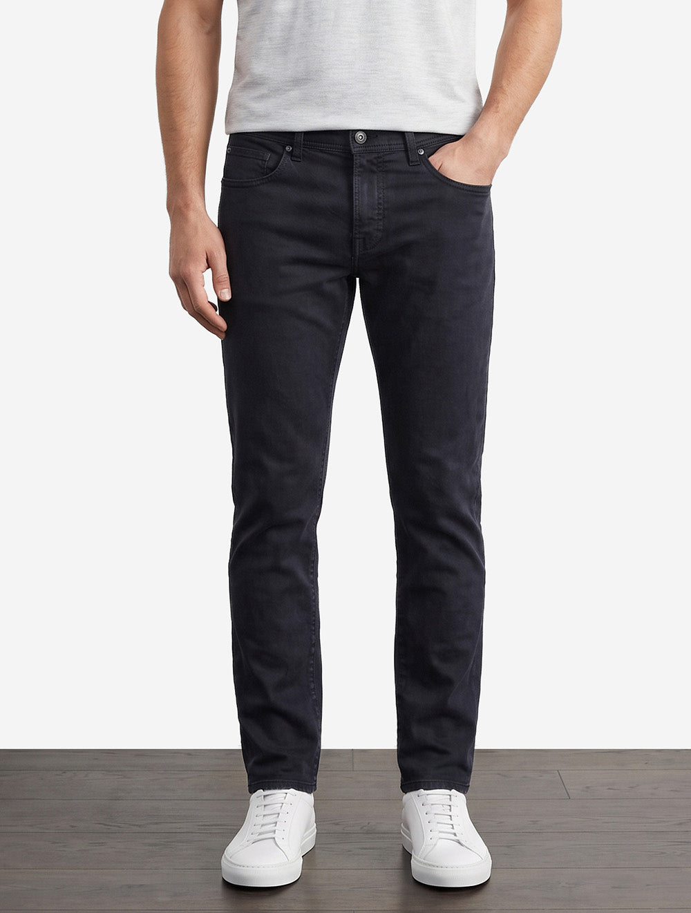 Bobby Slim Fit Gabardine Trouser Navy