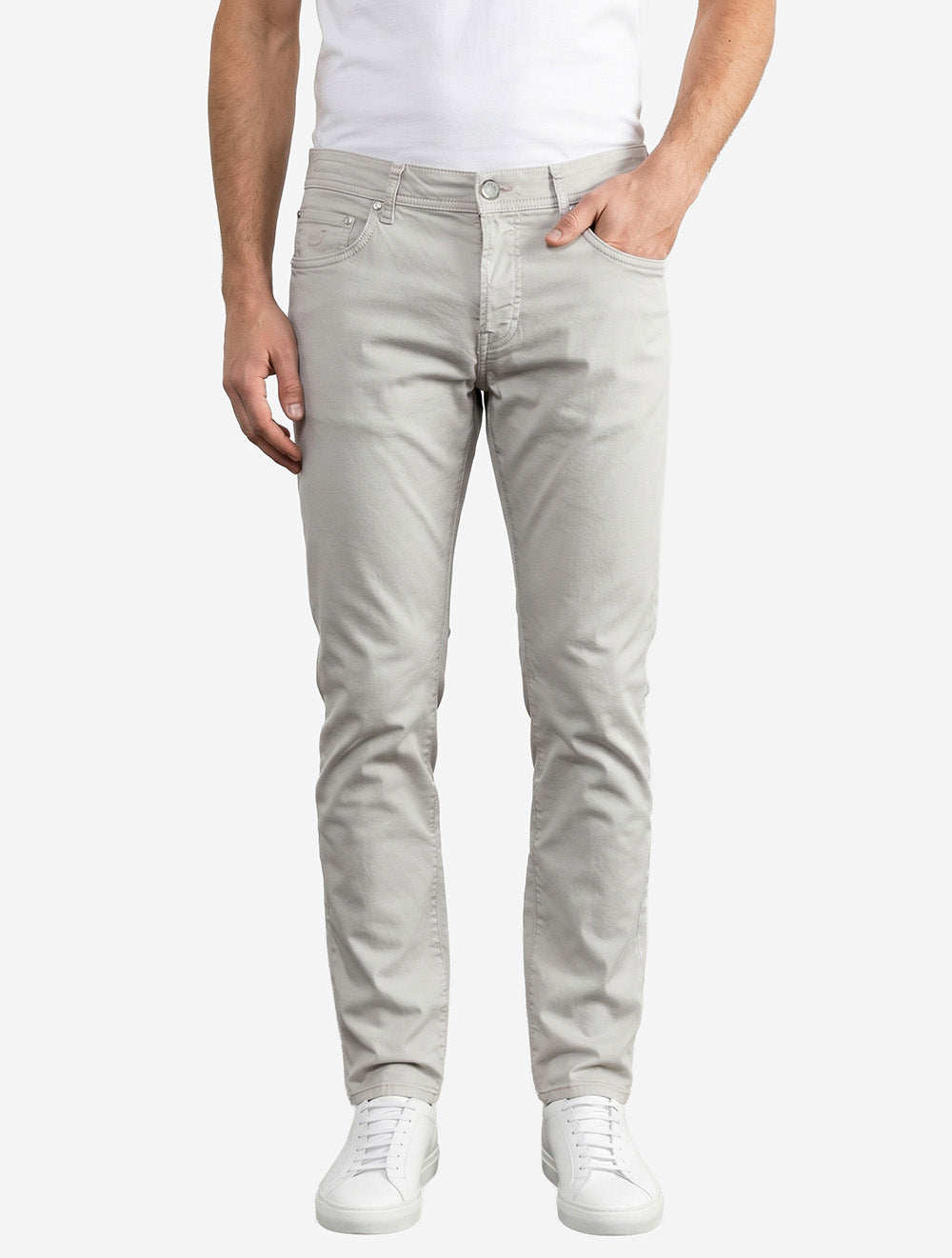 5 Pocket Slim Fit Jean Pearl Grey