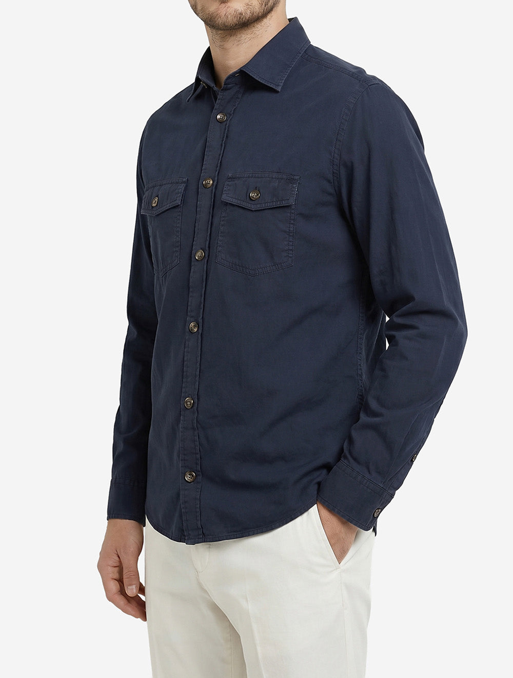 Washed Overshirt Navy