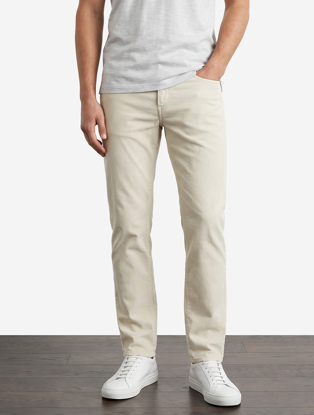 Milano Travel Corduroy Trouser Cream