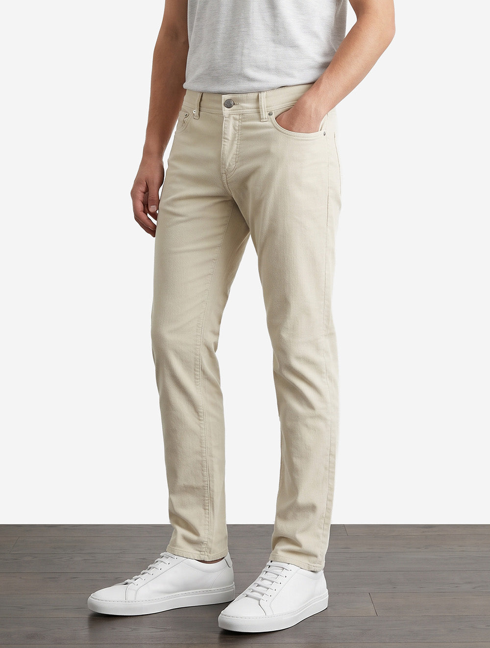 Milano Travel Corduroy Trouser Cream