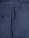Wool Silk Linen Trouser Navy